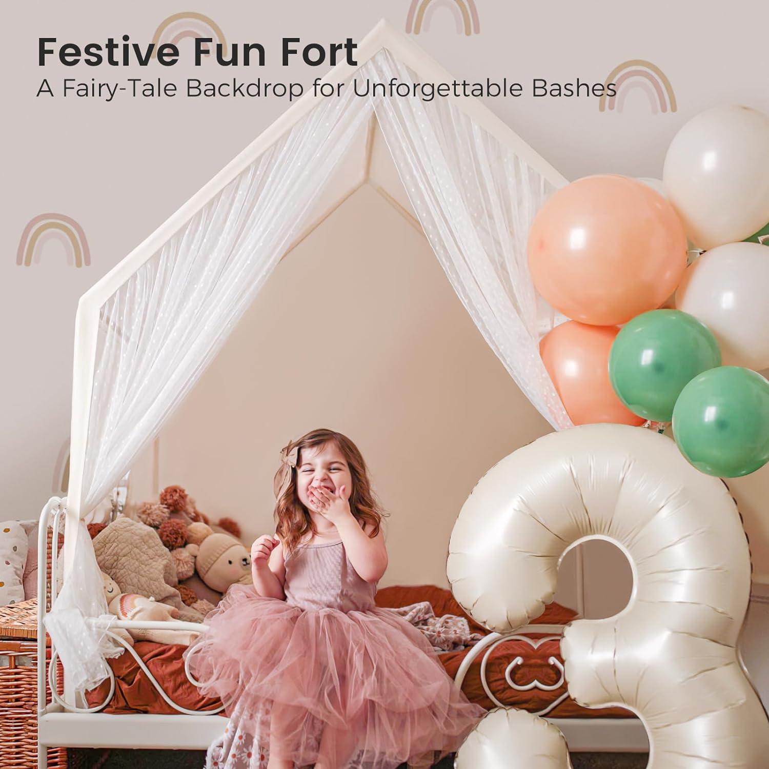 imageTiny Land Kids Tent with Mat Kids Play Tent for Toddlers Playhouse for Kid Indoor Ideal Toy Gift for 3 Girls Play Room FurnitureApricot Color