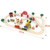 imageTiny Land 110PCS Wooden Train Set  Toy Train with Tracks for Kids Ages 37 Compatible with Major Brands Ideal Railway Playset for Boys and Girls Great BirthdayWooden Train Set