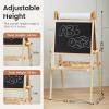imageTiny Land Easel for Kids DoubleSided Magnetic Easel Adjustable Wooden Kids Art Easel with Paper Roll LearningToy for 345678 Years Old Boy ampamp Girls