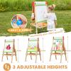 imageTiny Land Easel for Kids with 2 Drawing Paper Roll Adjustable Kids Art Easel LearningToy for 345678 Years Old Boy ampamp Girls Wooden Chalkboard ampamp Magnetic Whiteboard ampamp Painting Paper Stand