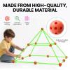imageTiny Land Glow Fort Building Kit for Kids Creative Fort Indoor ampamp Outdoor Construction Toys with 86 Rods and 44 Balls for 512 Year Old Boys ampamp Girls STEM Building Toy Gifts with Storage Bag
