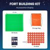 imageTiny Land Glow Fort Building Kit for Kids Creative Fort Indoor ampamp Outdoor Construction Toys with 86 Rods and 44 Balls for 512 Year Old Boys ampamp Girls STEM Building Toy Gifts with Storage Bag