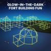 imageTiny Land Glow Fort Building Kit for Kids Creative Fort Indoor ampamp Outdoor Construction Toys with 86 Rods and 44 Balls for 512 Year Old Boys ampamp Girls STEM Building Toy Gifts with Storage Bag