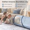 imageTiny Land Kids Play Tunnel Tent for Toddlers 69quot x 18quot Foldable Crawl Toys for Baby Indoor ampamp Outdoor Pop Up Dog Tunnel with Breathable Mesh BlueBlue