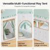 imageTiny Land Kids Tent with Mat Kids Play Tent for Toddlers Playhouse for Kid Indoor Ideal Toy Gift for 3 Girls Play Room FurnitureGreen Forest