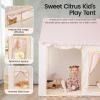 imageTiny Land Kids Tent with Mat Kids Play Tent for Toddlers Playhouse for Kid Indoor Ideal Toy Gift for 3 Girls Play Room FurniturePink and Offwhite