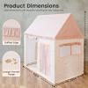 imageTiny Land Kids Tent with Mat Kids Play Tent for Toddlers Playhouse for Kid Indoor Ideal Toy Gift for 3 Girls Play Room FurniturePink and Offwhite