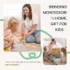 imageTiny Land Montessori Toy Set for Babies 79 Months Senser Play Kit  5in1 Wooden Learning Toys with Object Permanence Box Sensory Ball Stacking Cups and Mirror PuzzleBody Board Book1315M Educational Box