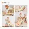 imageTiny Land Pikler Triangle Set 7in1 Foldable Pikler Triangle Climbing Toys Set for KidsBaby Indoor Playground Jungle Gym Wooden Montessori Climbing Set for Toddler RainbowRainbow