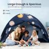 imageTiny Land Space Galaxy Bed Tent for Kids  Sleep Bed Canopy with 9 Planets Design EasytoInstall Indoor Kids Play Tent Imaginative Playhouse Ideal Gift for Boys ampamp Girls  77quot x 40quot x 46quot