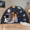 imageTiny Land Space Galaxy Bed Tent for Kids  Sleep Bed Canopy with 9 Planets Design EasytoInstall Indoor Kids Play Tent Imaginative Playhouse Ideal Gift for Boys ampamp Girls  77quot x 40quot x 46quot