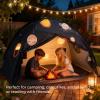 imageTiny Land Space Galaxy Bed Tent for Kids  Sleep Bed Canopy with 9 Planets Design EasytoInstall Indoor Kids Play Tent Imaginative Playhouse Ideal Gift for Boys ampamp Girls  77quot x 40quot x 46quot