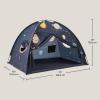 imageTiny Land Space Galaxy Bed Tent for Kids  Sleep Bed Canopy with 9 Planets Design EasytoInstall Indoor Kids Play Tent Imaginative Playhouse Ideal Gift for Boys ampamp Girls  77quot x 40quot x 46quot