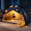 imageTiny Land Space Galaxy Bed Tent for Kids  Sleep Bed Canopy with 9 Planets Design EasytoInstall Indoor Kids Play Tent Imaginative Playhouse Ideal Gift for Boys ampamp Girls  77quot x 40quot x 46quot