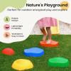 imageTiny Land Stepping Stones for Kids 5pcs NonSlip Toddler Stepping Stones Sensory Stepping Stones for Promoting Toddlers Balance ampamp Coordination Skills Stepping Stones for Toddlers 35Rainbow Color