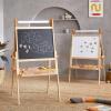 imageTiny Land Easel for Kids DoubleSided Magnetic Easel Adjustable Wooden Kids Art Easel with Paper Roll LearningToy for 345678 Years Old Boy ampamp Girls