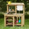 imageTiny Land Outdoor Mud Kitchen for Kids Wooden Play Kitchen with Water Tank Water Play Cooking ampamp Sensory Fun Durable ampamp WeatherResistant Design with Storage Gift for Ages 3