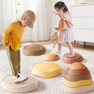 imageTiny Land Stepping Stones for Kids 5pcs NonSlip Toddler Stepping Stones Sensory Stepping Stones for Promoting Toddlers Balance ampamp Coordination Skills Stepping Stones for Toddlers 35Yellow