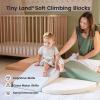 imageTiny Land Soft Foam Climbing Blocks for Toddlers 6Piece Baby Foam Climbing Blocks Indoor Playground Climbing Toys Ideal Gift for Kids Activity Crawling and Sliding Foam Play Set MorandiVintage