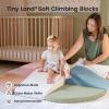 imageTiny Land Soft Foam Climbing Blocks for Toddlers 6Piece Baby Foam Climbing Blocks Indoor Playground Climbing Toys Ideal Gift for Kids Activity Crawling and Sliding Foam Play Set MorandiMorandi
