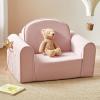 imageTiny Land 2in1 Foldable Kids Couch with Pockets  Soft Thick Toddler Sofa Lounger Couch Convertible Kids Chair for Playroom Bedroom or Living Room Gift for Boys amp GirlsGreenPink