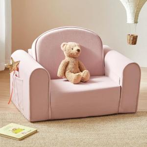 imageTiny Land 2in1 Foldable Kids Couch with Pockets  Soft Thick Toddler Sofa Lounger Couch Convertible Kids Chair for Playroom Bedroom or Living Room Gift for Boys amp GirlsGreenPink