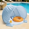 image:imageTiny Land Baby Beach Tent  Pop Up Tent with UV Protection Portable Baby Beach Essentials 354x276x315 Sun Shelter for Infants Baby Summer Outdoor Use Light Blue GinghamLight Blue Gingham