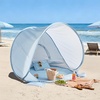 image:imageTiny Land Baby Beach Tent  Pop Up Tent with UV Protection Portable Baby Beach Essentials 354x276x315 Sun Shelter for Infants Baby Summer Outdoor Use Light Blue GinghamLight Blue Gingham