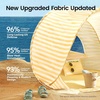 image:imageTiny Land Baby Beach Tent  Pop Up Tent with UV Protection Portable Baby Beach Essentials 354x276x315 Sun Shelter for Infants Baby Summer Outdoor Use Light Blue GinghamPastel Yellow Stripes