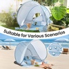 image:imageTiny Land Baby Beach Tent  Pop Up Tent with UV Protection Portable Baby Beach Essentials 354x276x315 Sun Shelter for Infants Baby Summer Outdoor Use Light Blue GinghamLight Blue Gingham