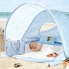 image:imageTiny Land Baby Beach Tent  Pop Up Tent with UV Protection Portable Baby Beach Essentials 354x276x315 Sun Shelter for Infants Baby Summer Outdoor Use Light Blue GinghamLight Blue Gingham