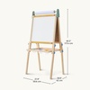 image:imageTiny Land Easel for Kids with 2 Drawing Paper Roll Adjustable Kids Art Easel LearningToy for 345678 Years Old Boy amp Girls Wooden Chalkboard amp Magnetic Whiteboard amp Painting Paper PinkPink