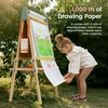 image:imageTiny Land Easel for Kids with 2 Drawing Paper Roll Adjustable Kids Art Easel LearningToy for 345678 Years Old Boy amp Girls Wooden Chalkboard amp Magnetic Whiteboard amp Painting Paper PinkPink