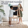 image:imageTiny Land Easel for Kids with 2 Drawing Paper Roll Adjustable Kids Art Easel LearningToy for 345678 Years Old Boy amp Girls Wooden Chalkboard amp Magnetic Whiteboard amp Painting Paper PinkPink