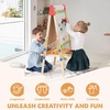 image:imageTiny Land Easel for Kids with 2 Drawing Paper Roll Adjustable Kids Art Easel LearningToy for 345678 Years Old Boy amp Girls Wooden Chalkboard amp Magnetic Whiteboard amp Painting Paper PinkNatural