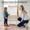 image:imageTiny Land Easel for Kids with 2 Drawing Paper Roll Adjustable Kids Art Easel LearningToy for 345678 Years Old Boy amp Girls Wooden Chalkboard amp Magnetic Whiteboard amp Painting Paper PinkPink