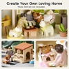 image:imageTiny Land Wooden Dollhouse Animal Set for Toddlers Dollhouse Accessories amp Dolls House Furniture Sets for Toddlers Montessori Pretend Play Family Pets Set Toys Gift for Kids Age 3
