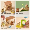 image:imageTiny Land Wooden Dollhouse Animal Set for Toddlers Dollhouse Accessories amp Dolls House Furniture Sets for Toddlers Montessori Pretend Play Family Pets Set Toys Gift for Kids Age 3