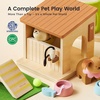 image:imageTiny Land Wooden Dollhouse Animal Set for Toddlers Dollhouse Accessories amp Dolls House Furniture Sets for Toddlers Montessori Pretend Play Family Pets Set Toys Gift for Kids Age 3
