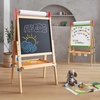 image:imageTiny Land Easel for Kids with 2 Drawing Paper Roll Adjustable Kids Art Easel LearningToy for 345678 Years Old Boy amp Girls Wooden Chalkboard amp Magnetic Whiteboard amp Painting Paper PinkNatural