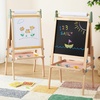 image:imageTiny Land Easel for Kids with 2 Drawing Paper Roll Adjustable Kids Art Easel LearningToy for 345678 Years Old Boy amp Girls Wooden Chalkboard amp Magnetic Whiteboard amp Painting Paper PinkPink