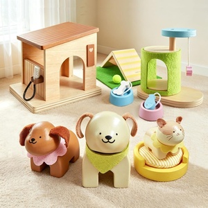 image:imageTiny Land Wooden Dollhouse Animal Set for Toddlers Dollhouse Accessories amp Dolls House Furniture Sets for Toddlers Montessori Pretend Play Family Pets Set Toys Gift for Kids Age 3