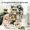 image:imageTiny Land Wooden Doll House Modern Family Dollhouse with Realistic Design 7 Rooms Dollhouse with 49 PCS Accessories Montessori Pretend Play Toddler Toy Ideal Gift for Kids Ages 3 GreenGreen