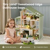 image:imageTiny Land Wooden Doll House Modern Family Dollhouse with Realistic Design 7 Rooms Dollhouse with 49 PCS Accessories Montessori Pretend Play Toddler Toy Ideal Gift for Kids Ages 3 GreenGreen