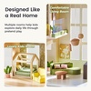 image:imageTiny Land Wooden Doll House Modern Family Dollhouse with Realistic Design 7 Rooms Dollhouse with 49 PCS Accessories Montessori Pretend Play Toddler Toy Ideal Gift for Kids Ages 3 GreenGreen