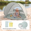 image:imageTiny Land Baby Beach Tent with Pool amp UV Protection Sunset Blush  Large 47 x 31 x 35 Popup Baby Tent with 3 Sand Pockets Easy Folding and Portable Carry Bag for Beach TripsPastel Aqua