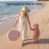 image:imageTiny Land Baby Beach Tent with Pool amp UV Protection Sunset Blush  Large 47 x 31 x 35 Popup Baby Tent with 3 Sand Pockets Easy Folding and Portable Carry Bag for Beach TripsSunset Blush