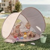 image:imageTiny Land Baby Beach Tent with Pool amp UV Protection Sunset Blush  Large 47 x 31 x 35 Popup Baby Tent with 3 Sand Pockets Easy Folding and Portable Carry Bag for Beach TripsSunset Blush