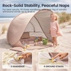 image:imageTiny Land Baby Beach Tent with Pool amp UV Protection Sunset Blush  Large 47 x 31 x 35 Popup Baby Tent with 3 Sand Pockets Easy Folding and Portable Carry Bag for Beach TripsSunset Blush