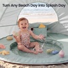 image:imageTiny Land Baby Beach Tent with Pool amp UV Protection Sunset Blush  Large 47 x 31 x 35 Popup Baby Tent with 3 Sand Pockets Easy Folding and Portable Carry Bag for Beach TripsPastel Aqua
